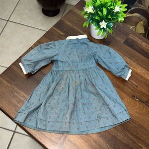 18" American Girl Doll Kirsten's Blue Floral Meet Dress Pleasant Company